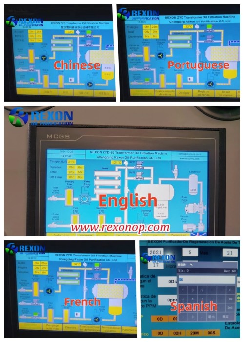 REXON Oil Purifier with Multi-Language Control — Smarter and Easier Operation for Global Users